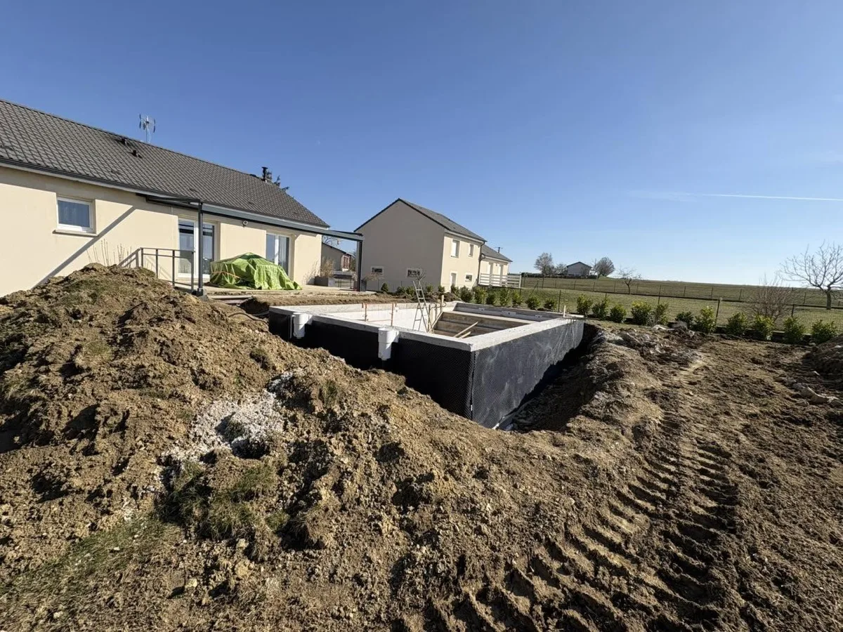 Fondations béton chantier Moselle — LM2T